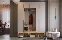 Прихожая Баско К9 кашемир дуб крафт золотой вариант сборки 2