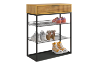 Обувница Вельвет Дуб крафт с наполнением