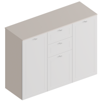 Комод 3-ств с 2 ящиками 1350х460х1050